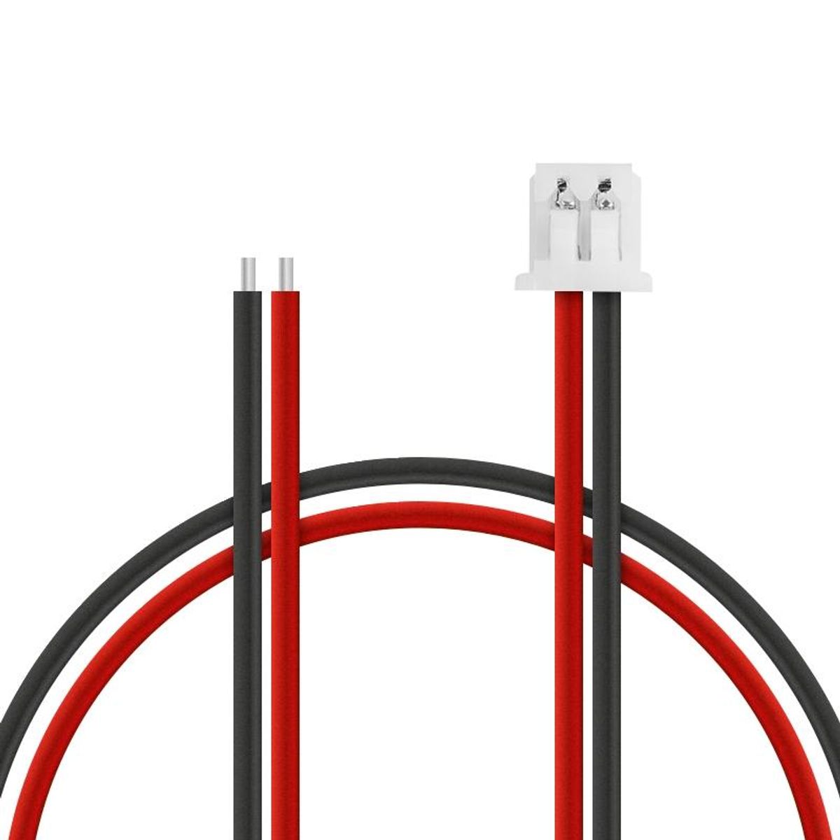 Micro JST 1.25mm 2pin Male 5-pk