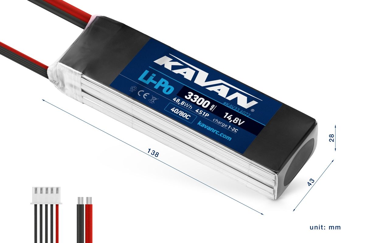 Kavan LiPo 3300mAh 40/80C